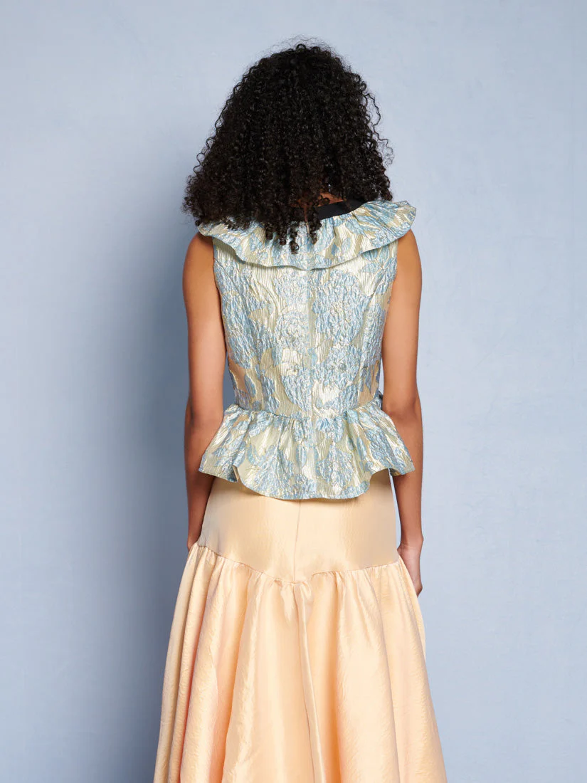 <b>DREAM</b> Bluebell Jacquard Bow Top - Image 4