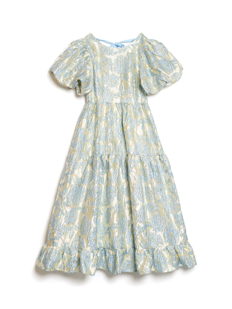 <b>DREAM</b> Bluebell Jacquard Maxi Dress - Image 7