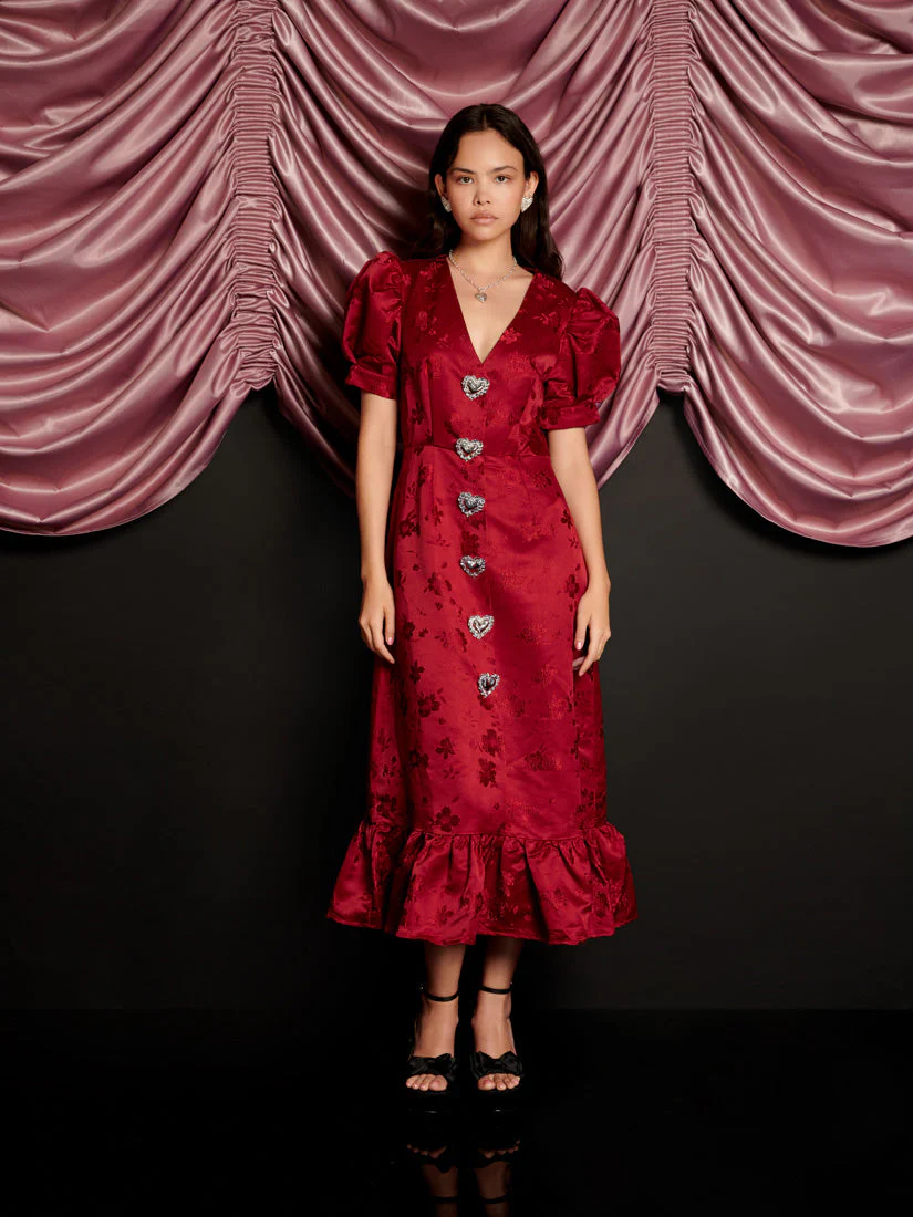 Carnival Hearts Midi Dress - Image 4