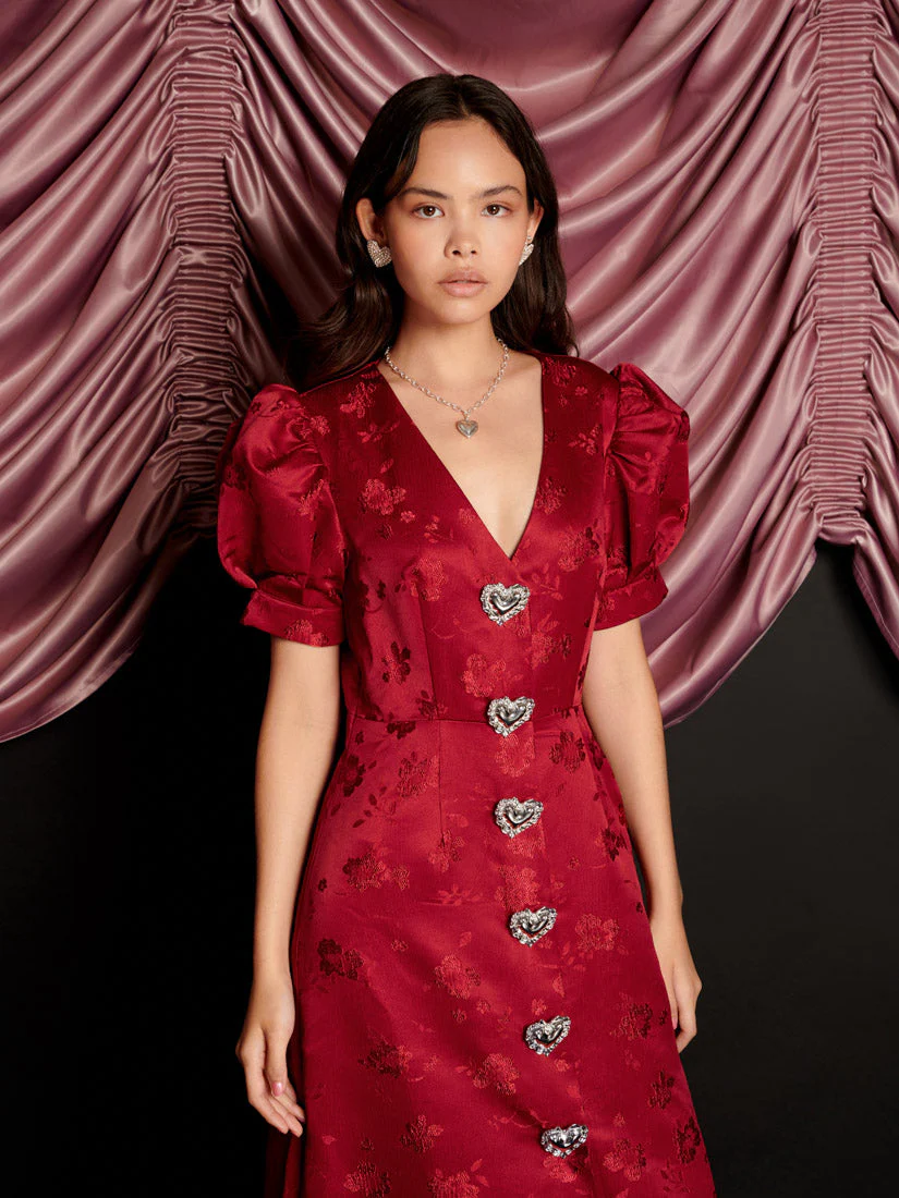 Carnival Hearts Midi Dress - Image 5