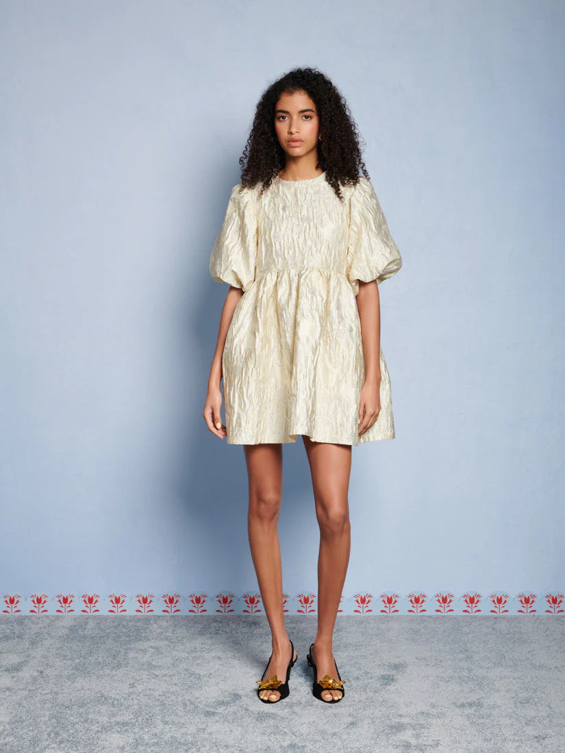 <b>DREAM</b> Chalk Jacquard Mini Dress - Image 4