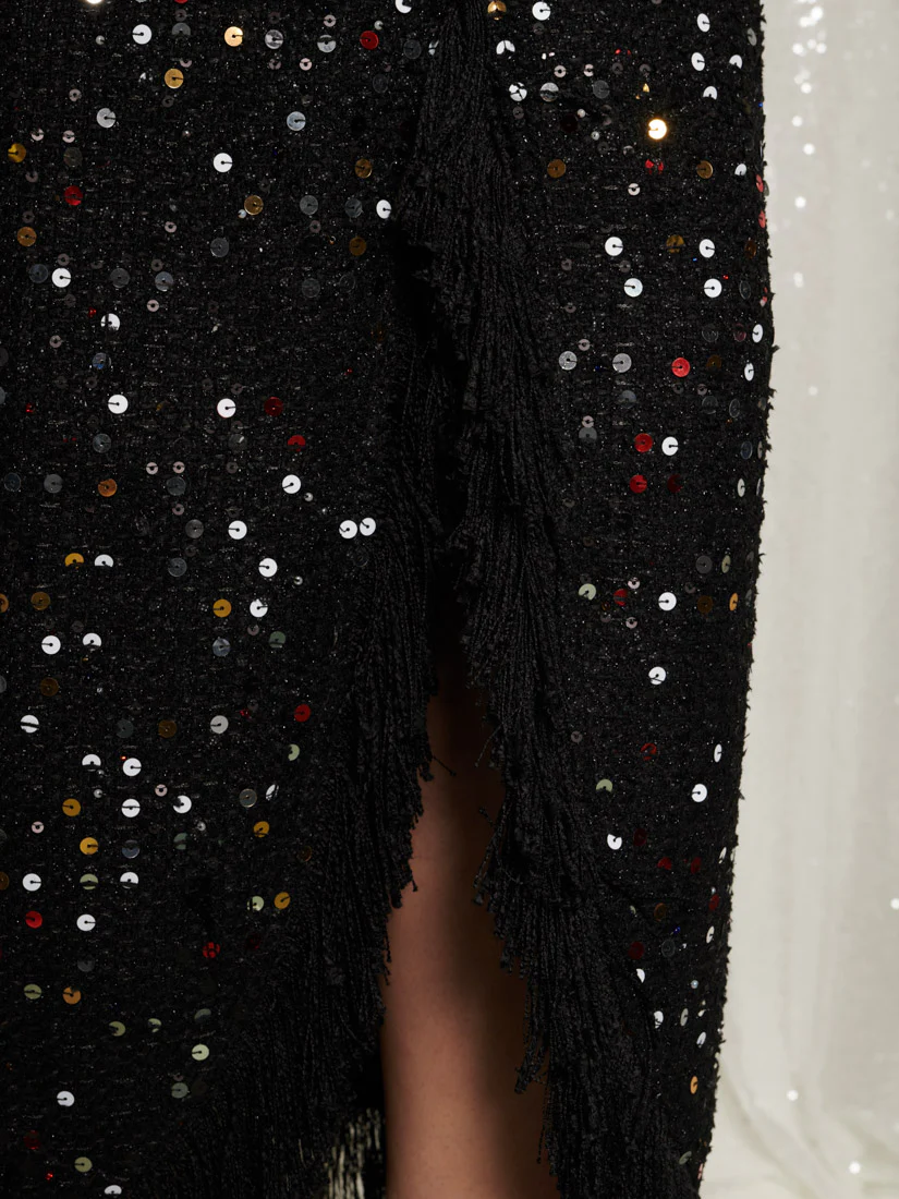 <b>DREAM</b> Confetti Crew Tweed Midi Skirt - Image 6