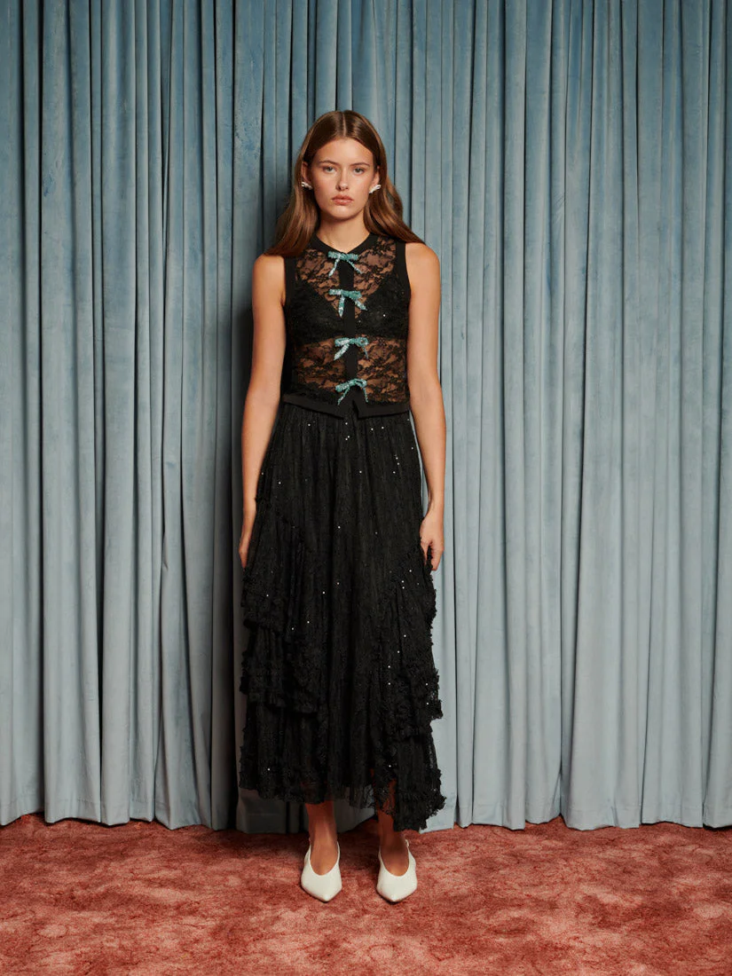 Eclipse Lace Midi Skirt - Image 4