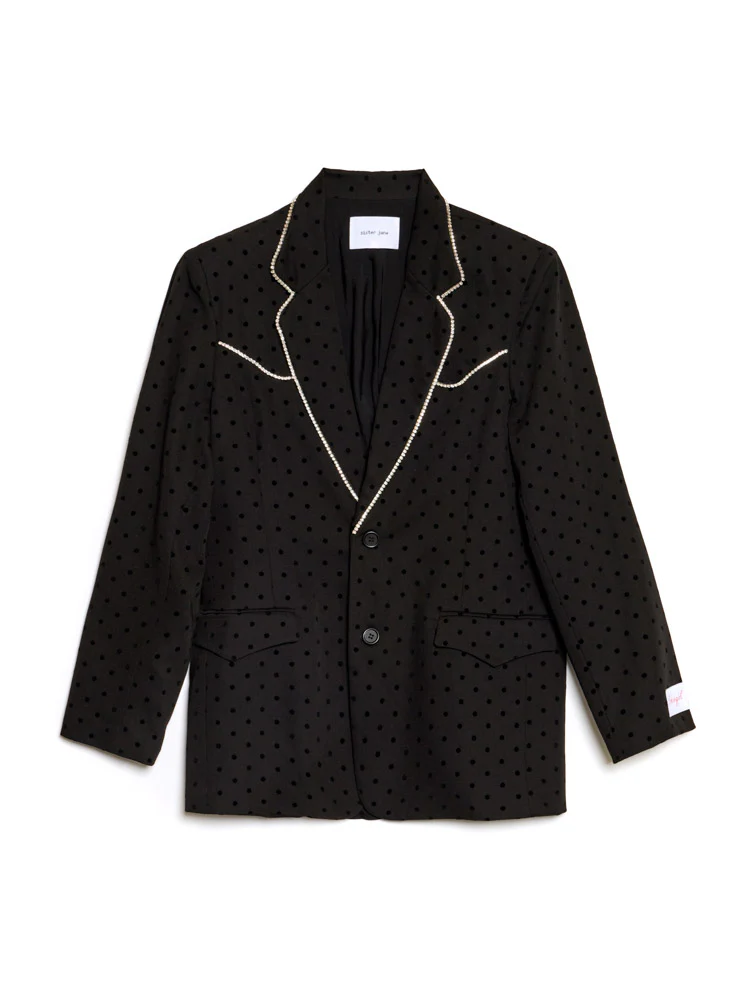 Frankie Polka Dot Single Breasted Blazer - Image 9