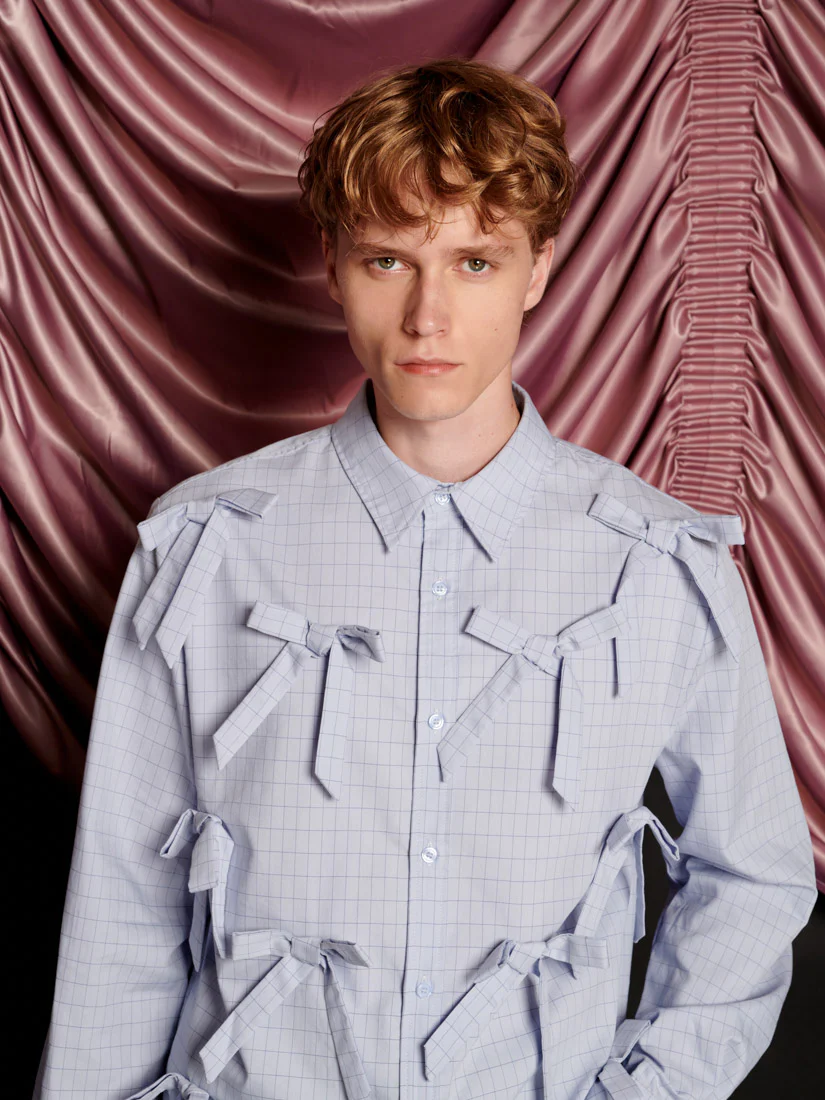 Jules Check Bows Shirt - Image 7