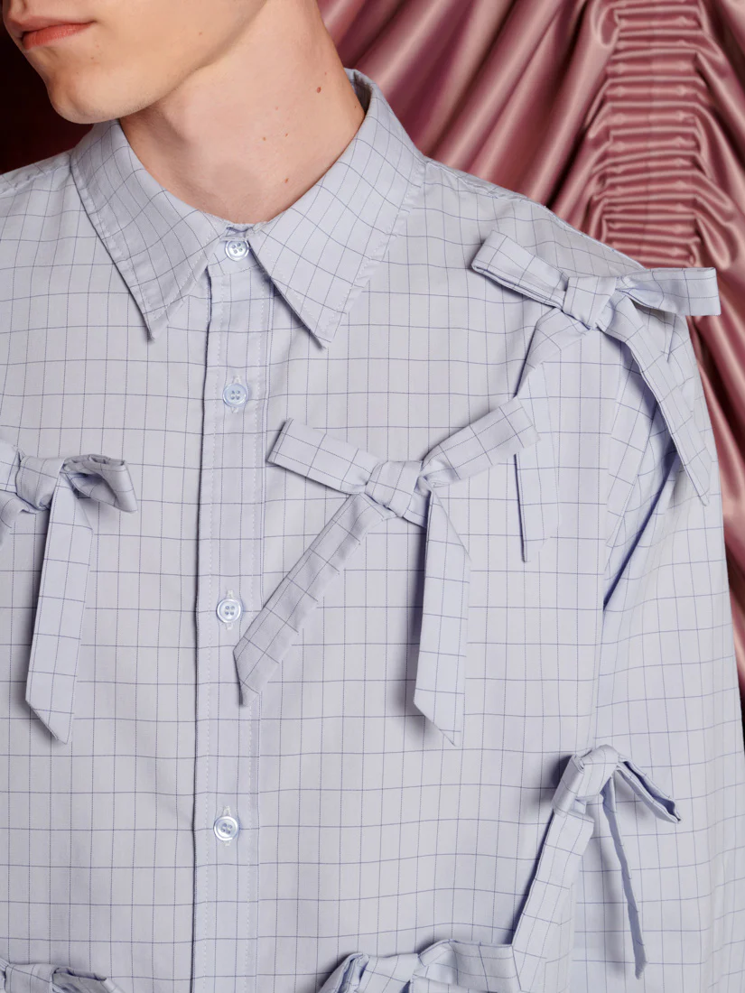 Jules Check Bows Shirt - Image 8