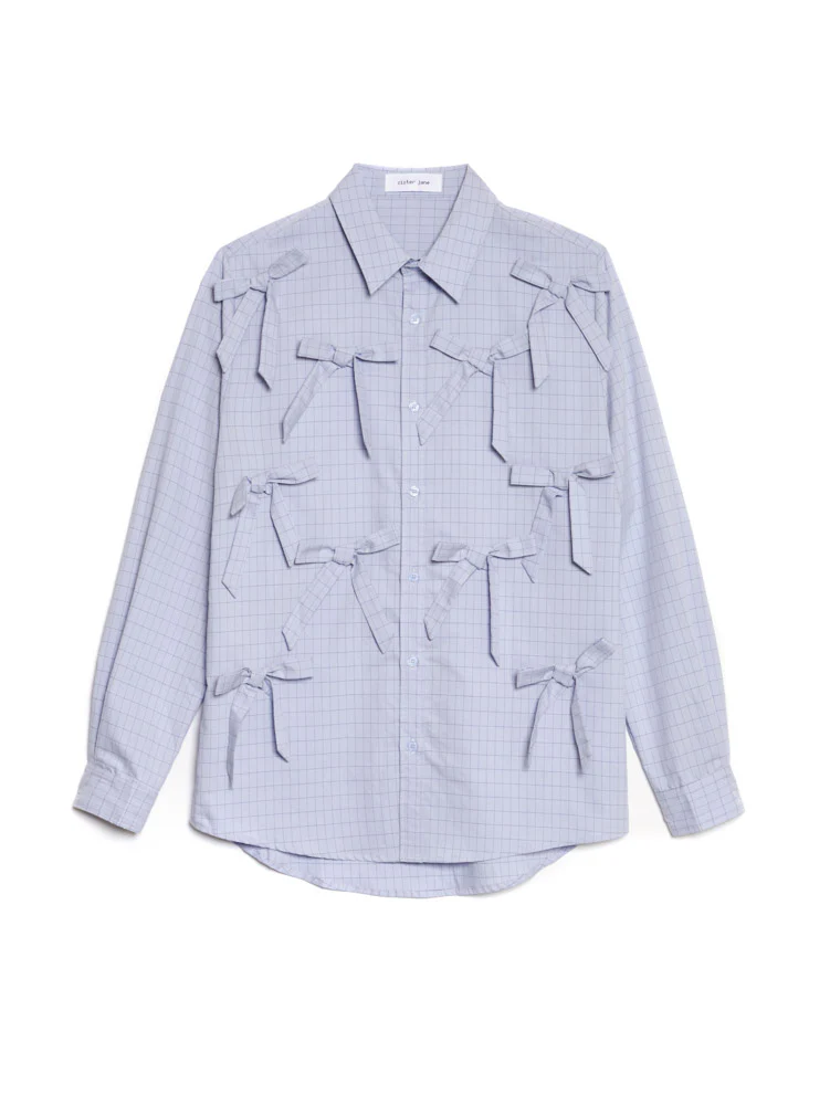 Jules Check Bows Shirt - Image 9
