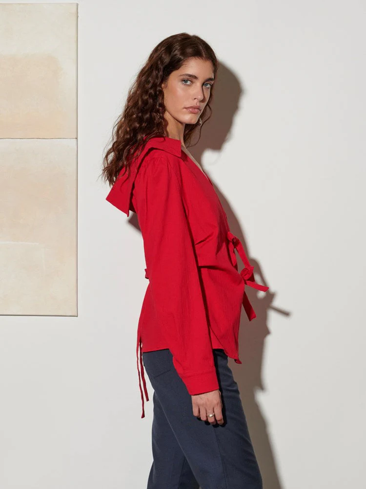 <b> Ghospell </b> Julie Wrap Top - Image 3