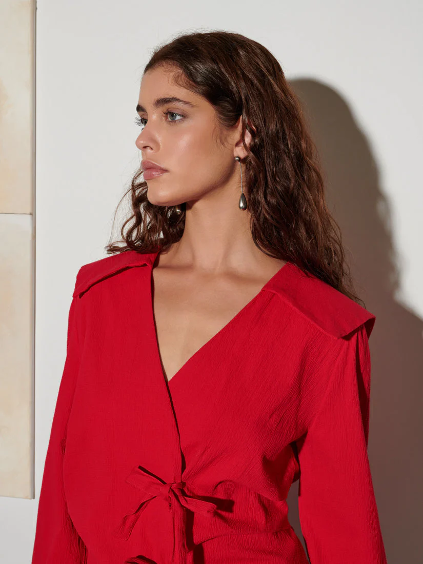 <b> Ghospell </b> Julie Wrap Top - Image 5