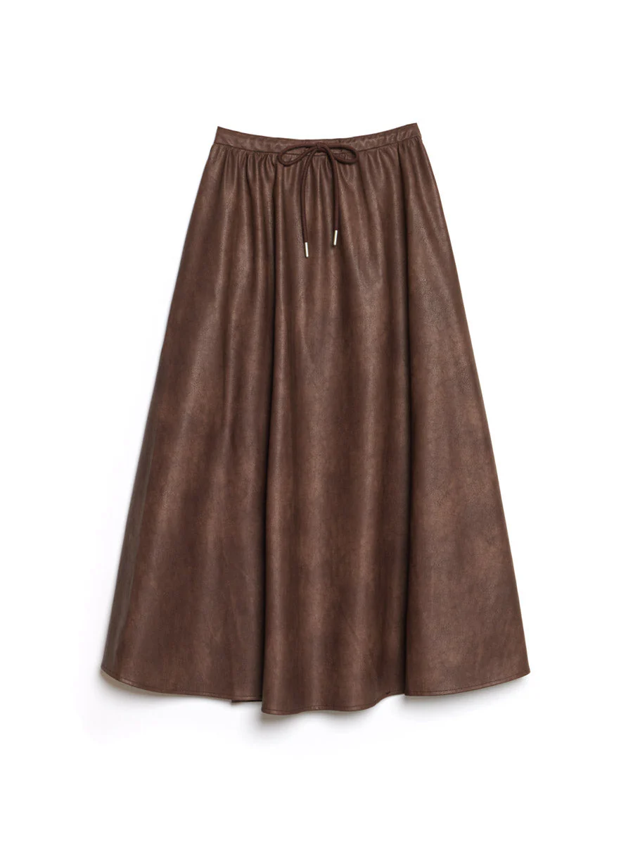 <b> Ghospell </b> Max PU Midi Skirt - Image 7