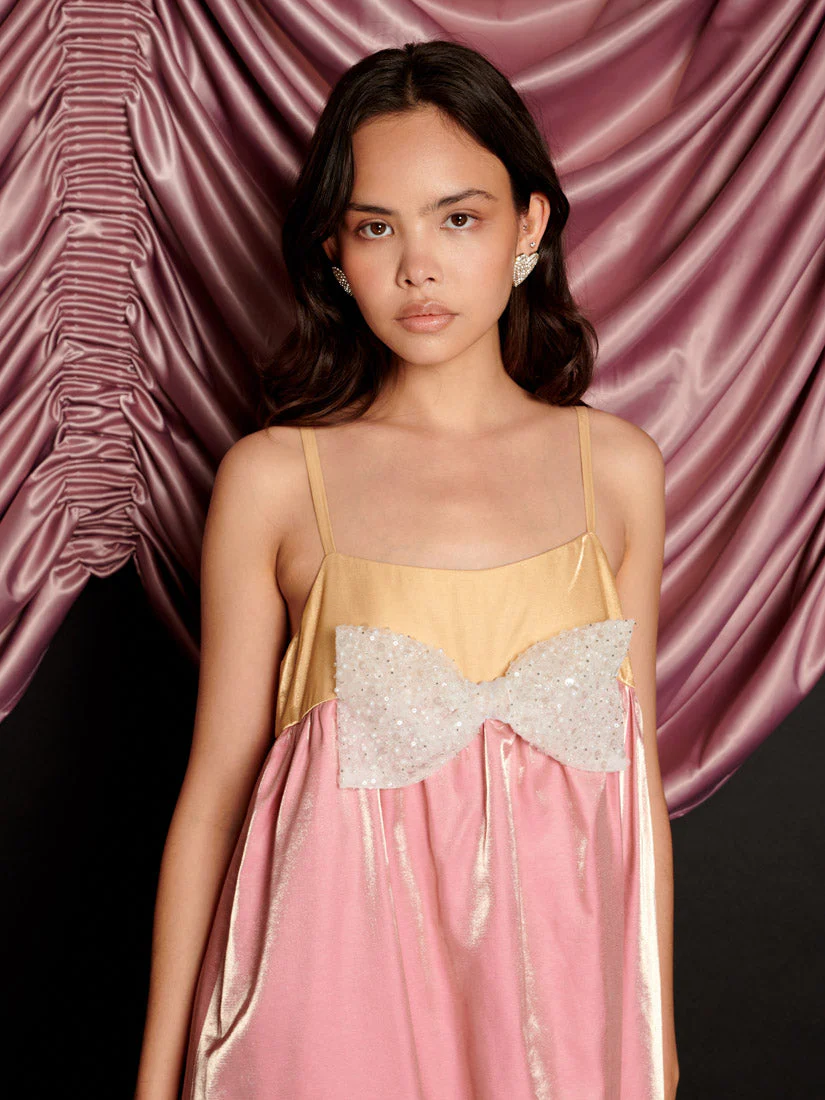 Melody Bow Mini Dress - Image 5