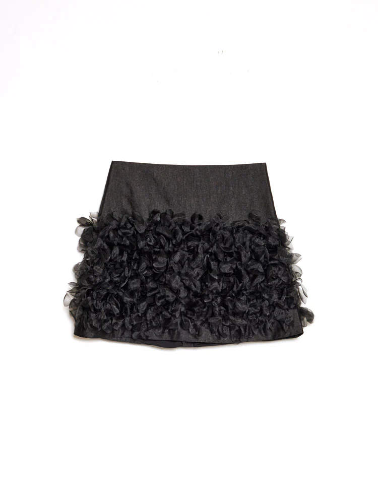 Plume Organza Mini Skirt - Image 7
