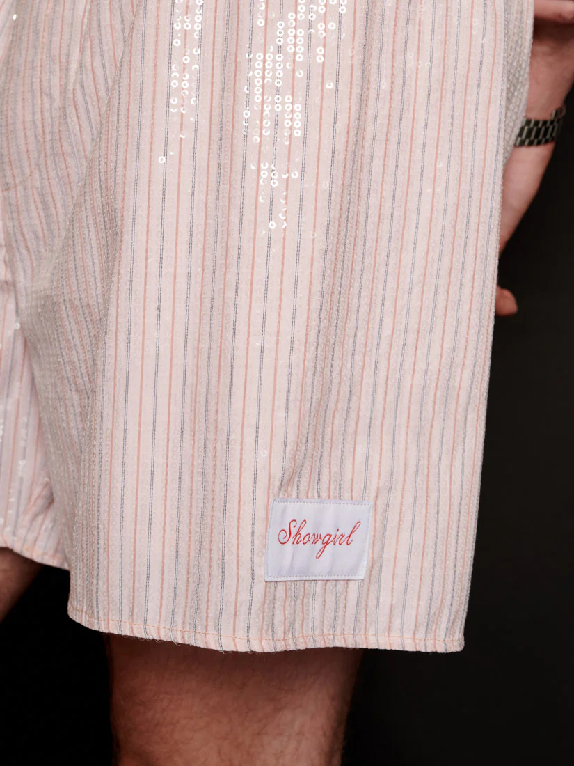 Rowan Sequin Stripe Shorts - Image 8