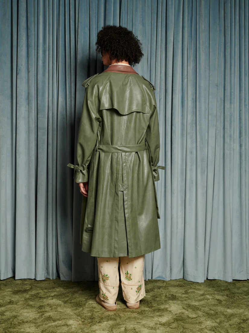 Scout PU Trench Coat - Image 6