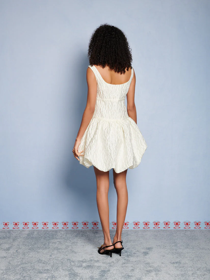 <b>DREAM</b> Vitsippa Jacquard Bubble Dress - Image 4